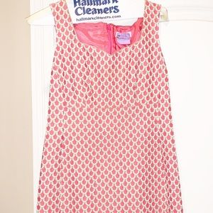 Lilly Pulitzer pink and gold cocktail dress